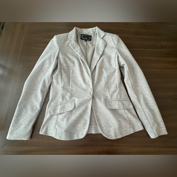 Ambiance Tan Blazer Cotton Size Medium - Picture 1 of 7